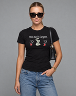 Tee-shirt Femme Noir « Mon mari ? L'argent » – HELLIANCE